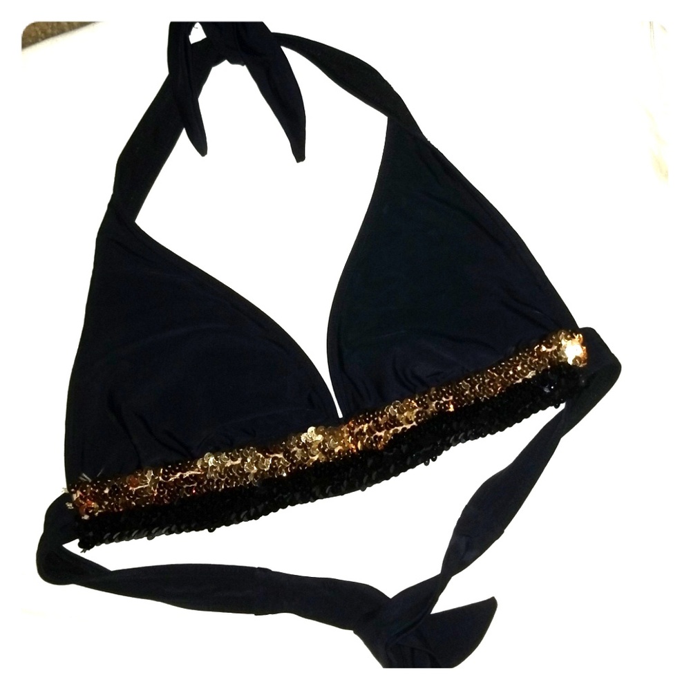 Sequin bikini top
